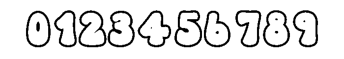 Groovy Pop Soda Outline Font OTHER CHARS