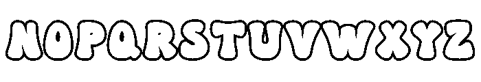 Groovy Pop Soda Outline Font UPPERCASE