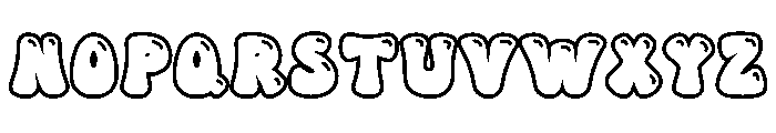 Groovy Pop Soda OutlineShine Font LOWERCASE