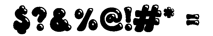 Groovy Pop Soda Shine Font OTHER CHARS