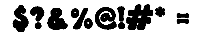 Groovy Pop Soda Solid Font OTHER CHARS