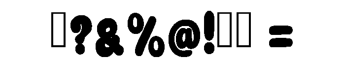 Groovy Retro Regular Font OTHER CHARS