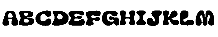Groovy Waves Font UPPERCASE