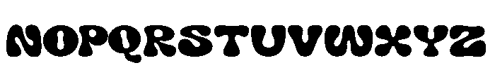 Groovy Waves Font UPPERCASE