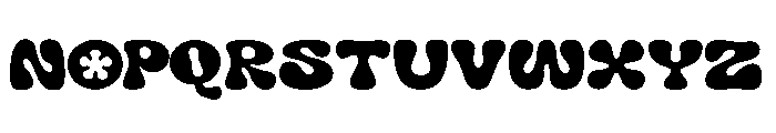 Groovy Waves Font LOWERCASE