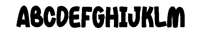 GroovyCrayon-Yellow Font UPPERCASE