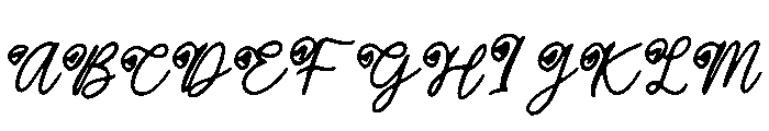 GroovyLuxe Font UPPERCASE