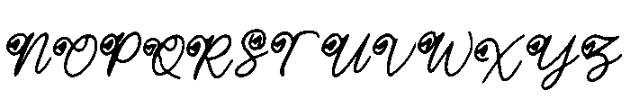 GroovyLuxe Font UPPERCASE