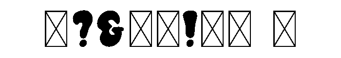 GroovyStitch-2 Font OTHER CHARS