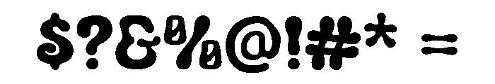 Groozy Regular Font OTHER CHARS