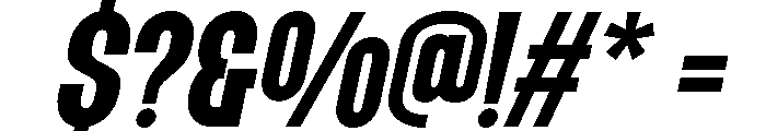 Grotap Black Italic Font OTHER CHARS