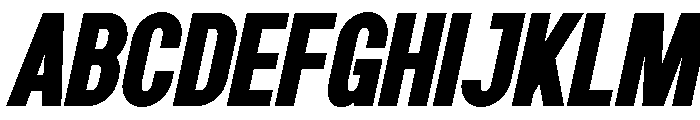 Grotap Black Italic Font UPPERCASE