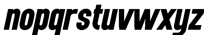 Grotap Black Italic Font LOWERCASE