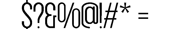 Grotap Extra Light Font OTHER CHARS