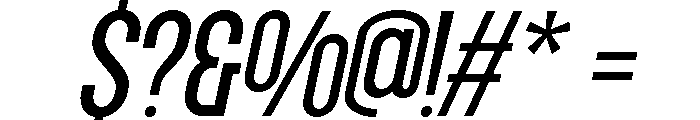 Grotap Italic Font OTHER CHARS