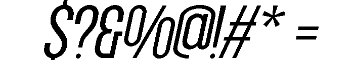 Grotap Light Italic Font OTHER CHARS