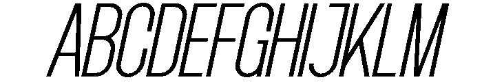 Grotap Thin Italic Font UPPERCASE
