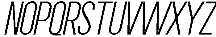 Grotap Thin Italic Font UPPERCASE