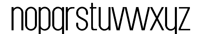 Grotap Thin Font LOWERCASE