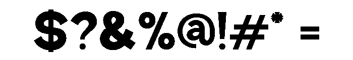 Grotix Extra Bold Font OTHER CHARS