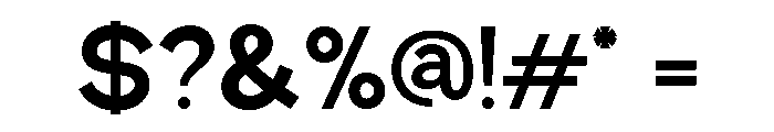 Grotix-SemiBold Font OTHER CHARS