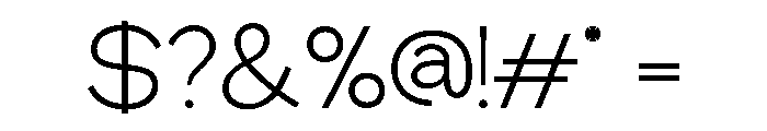 Grotix-Thin Font OTHER CHARS