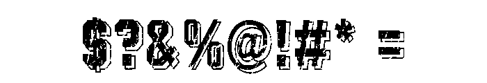 Ground Forces Regular Font OTHER CHARS