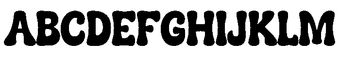Grove Chunky Font UPPERCASE