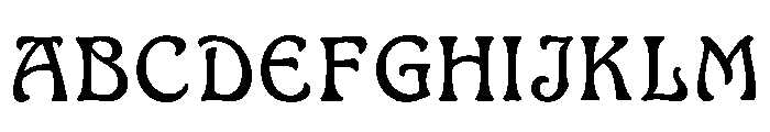 Gruel Regular Font UPPERCASE