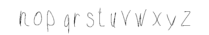 Grumbletype Medium Font LOWERCASE