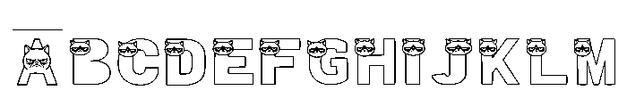 Grumpy Kitty Regular Font UPPERCASE