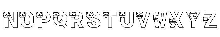 Grumpy Kitty Regular Font UPPERCASE