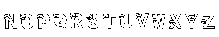 Grumpy Kitty Regular Font LOWERCASE