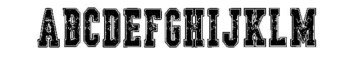Grunge Alphabet Regular FONT