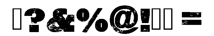 Grunge Basic Regular Font OTHER CHARS
