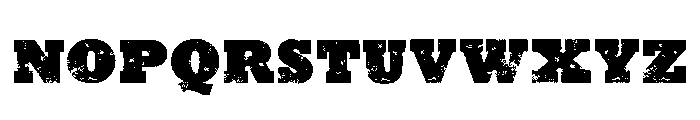 Grunge Basic Regular Font UPPERCASE