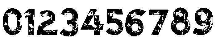 Grunge Blast Regular Font OTHER CHARS