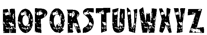 Grunge Blast Regular Font LOWERCASE