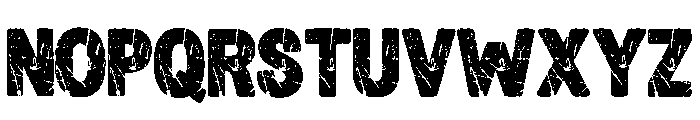 Grunge Bold X Regular Font UPPERCASE