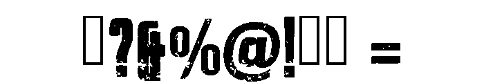 Grunge Brother Regular Font OTHER CHARS