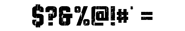 Grunge Corpse Regular Font OTHER CHARS