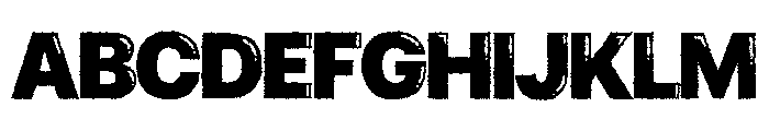 Grunge Impact Font UPPERCASE