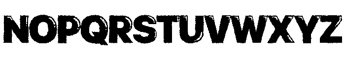 Grunge Impact Font UPPERCASE