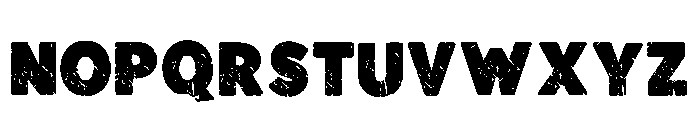 Grunge Monster Regular Font LOWERCASE