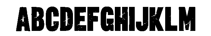 Grunge Project Regular Font UPPERCASE
