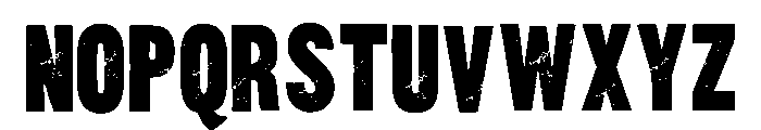 Grunge Project Regular Font UPPERCASE