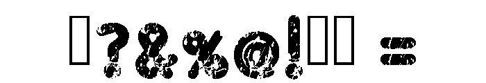 Grunge Puff Regular Font OTHER CHARS