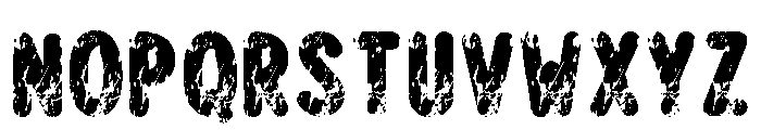 Grunge Puff Regular Font UPPERCASE