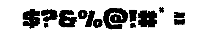 Grunge Savage Font OTHER CHARS