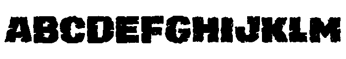 Grunge Savage Font UPPERCASE